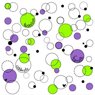 Heidi Grace Designs - spectrum pgb circles 12x12 paper  (pack of 10)